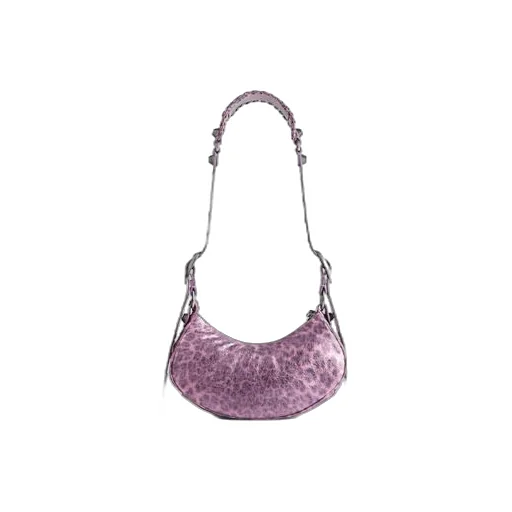 Le Cagole XS Shoulder Bag Metallized With Leopard Print