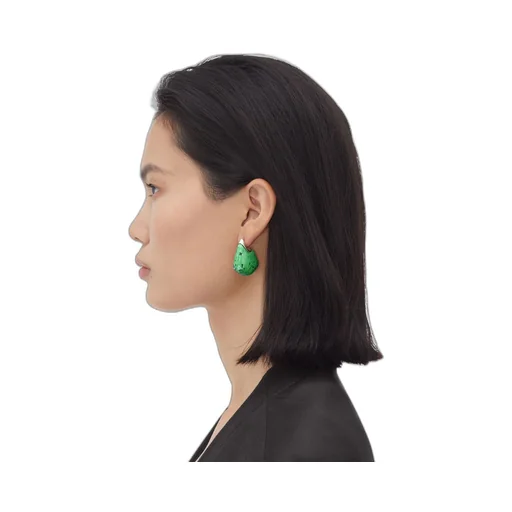 Small Fin Ceramic Earrings