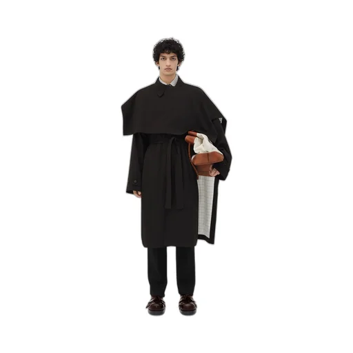 Cotton Silk Parka With Check Lining