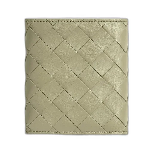 Intrecciato Tri-Fold Wallet With Origami Coin Purse