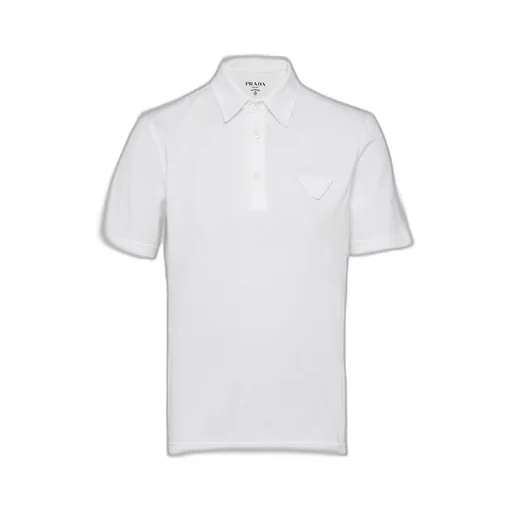 Short-sleeved cotton polo shirt