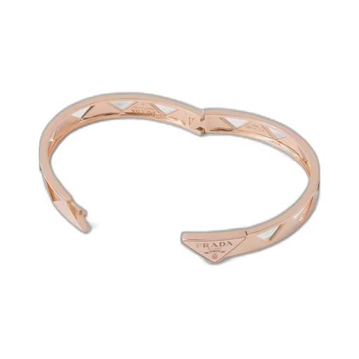 Eternal Gold cut-out bangle bracelet in pink gold