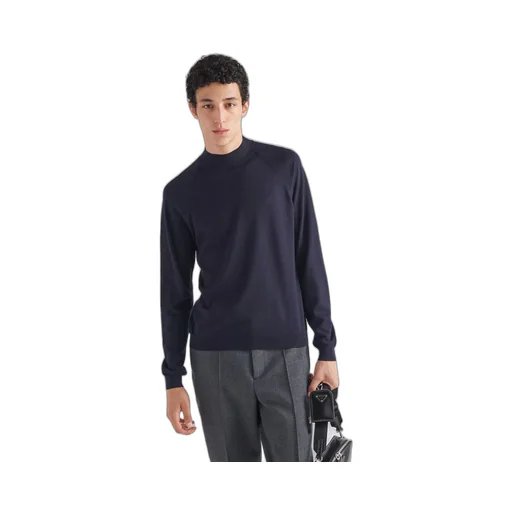 Worsted wool turtleneck sweater