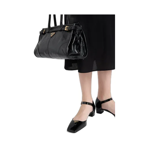 Patent leather pumps
