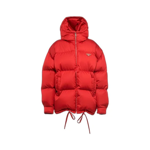Re-Nylon hooded down jacket