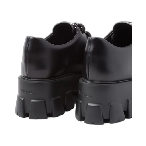 Monolith brushed leather lace-up shoes