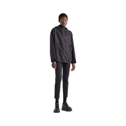 Printed Re-Nylon blouson jacket