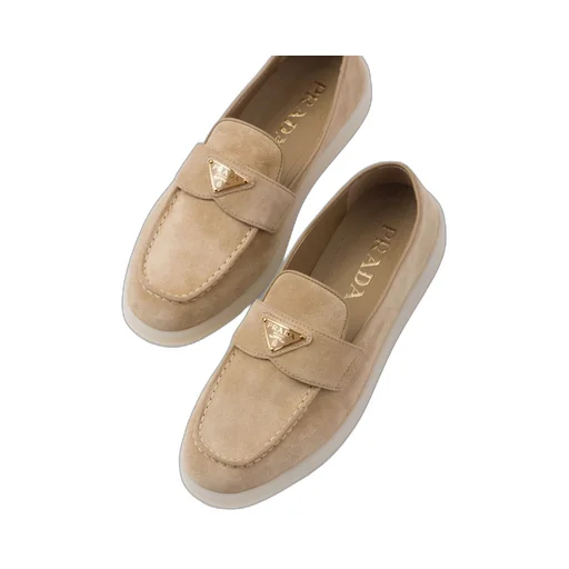 Suede leather loafers