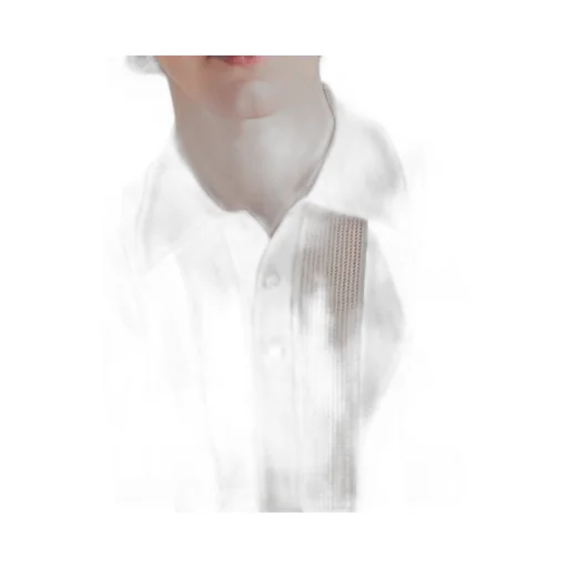Argyle knit cashmere polo shirt