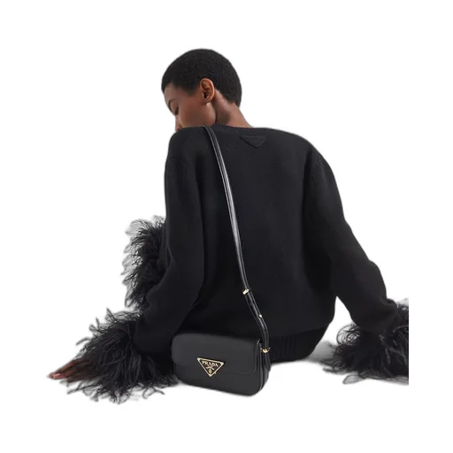 Leather shoulder bag
