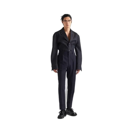 Single-breasted denim jacket