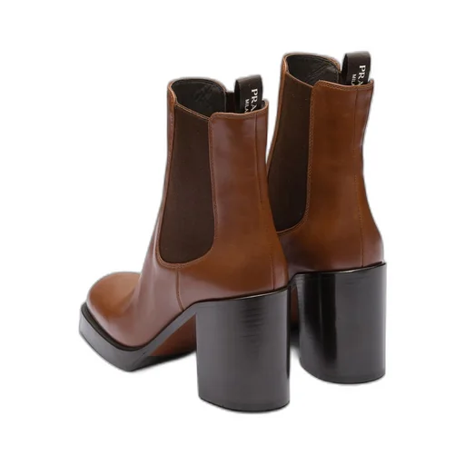 Leather booties