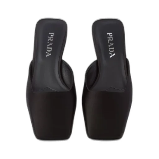 Satin mules