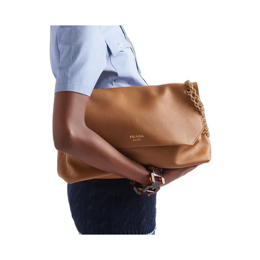 Large leather shoulder bag