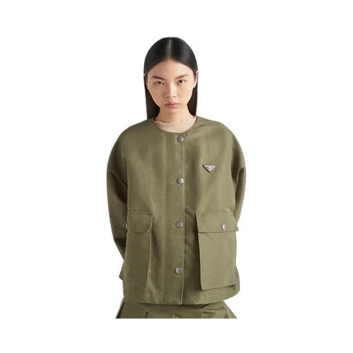 Technical canvas blouson jacket
