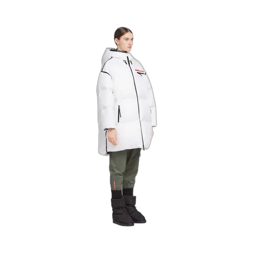 Oversized technical Re-Nylon down coat