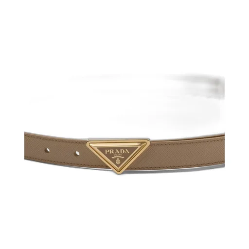 Saffiano leather belt