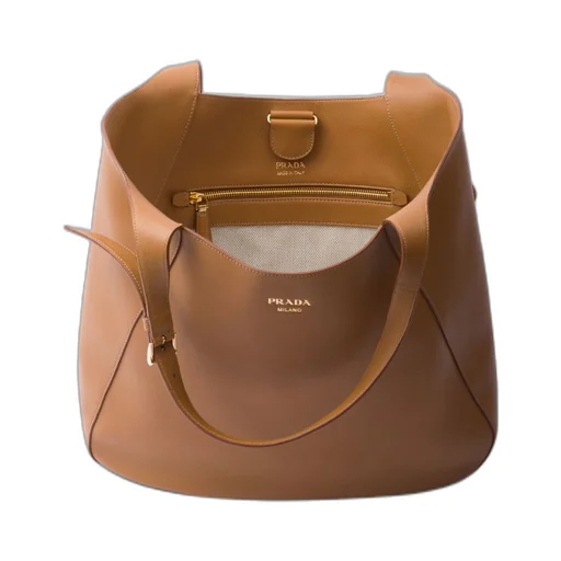 Large leather tote bag