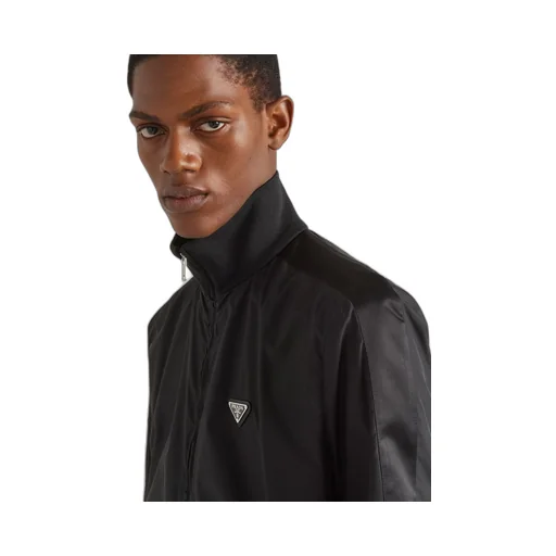 Silk blend blouson jacket
