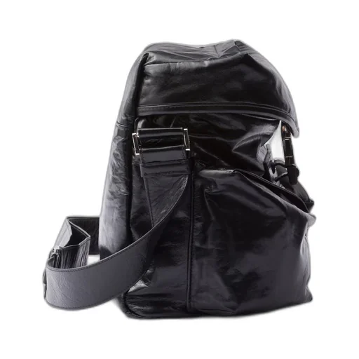 Leather shoulder bag