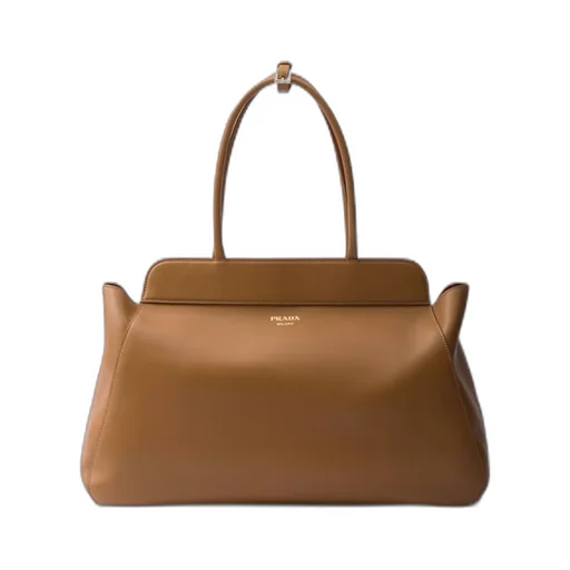 Large leather tote bag