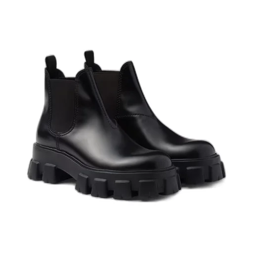 Monolith brushed leather Chelsea boots