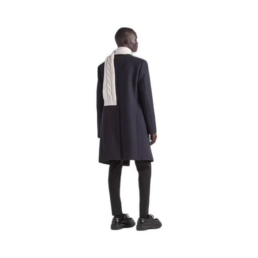 Double-breasted wool and cachemire coat
