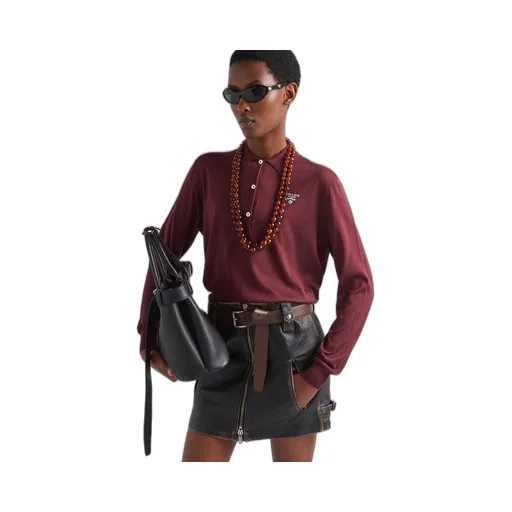 Leather miniskirt