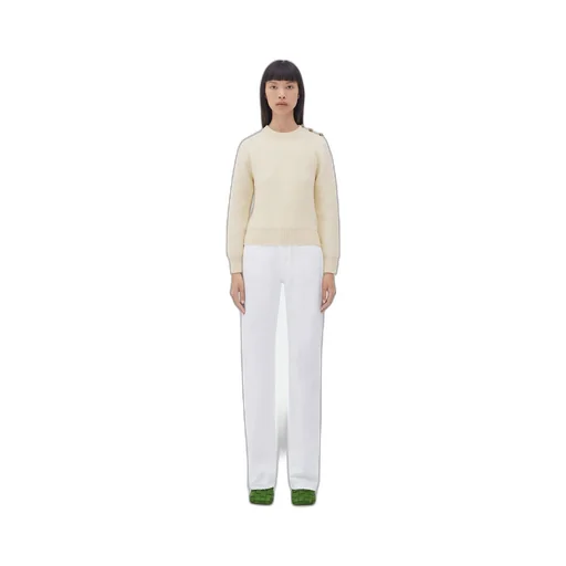 Wool Jumper With Metal Knot Buttons