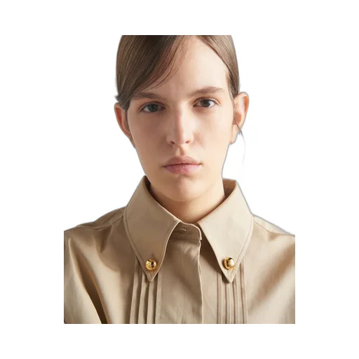 Cropped poplin jacket
