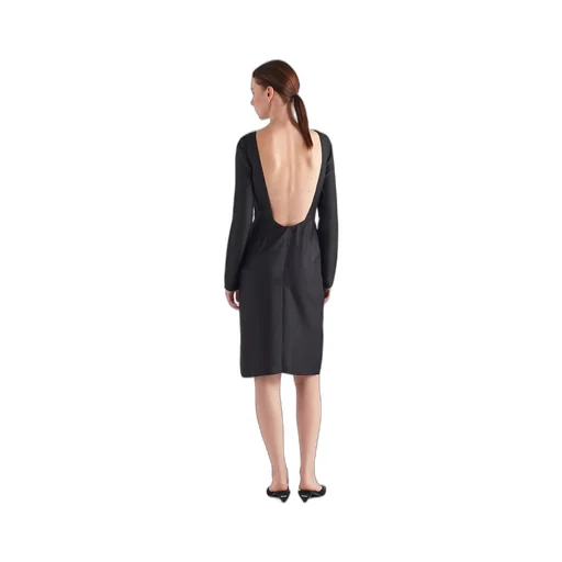 Printed twill dress