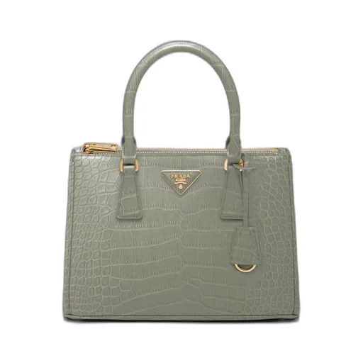 Medium Prada Galleria crocodile leather bag
