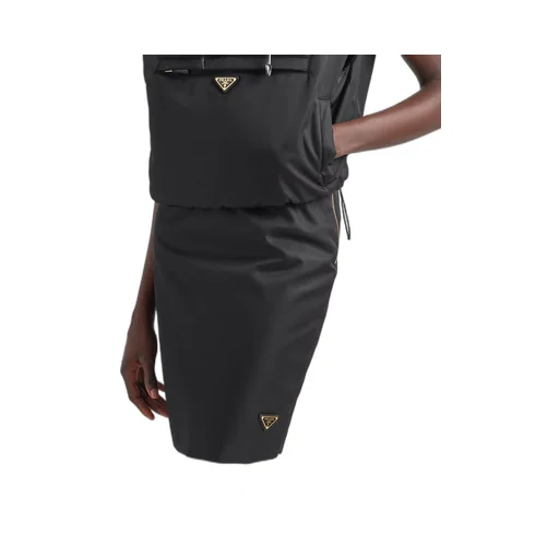 Re-Nylon pencil skirt