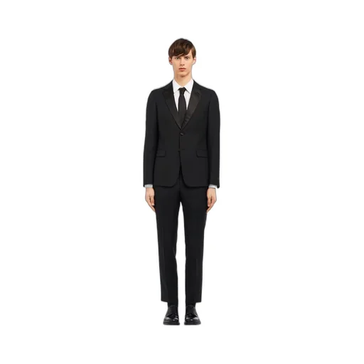 Singled-breasted two-button wool mohair tuxedo
