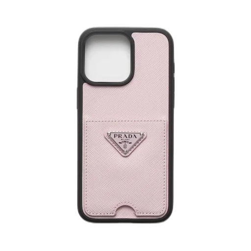 Saffiano leather cover for iPhone 15 Pro Max
