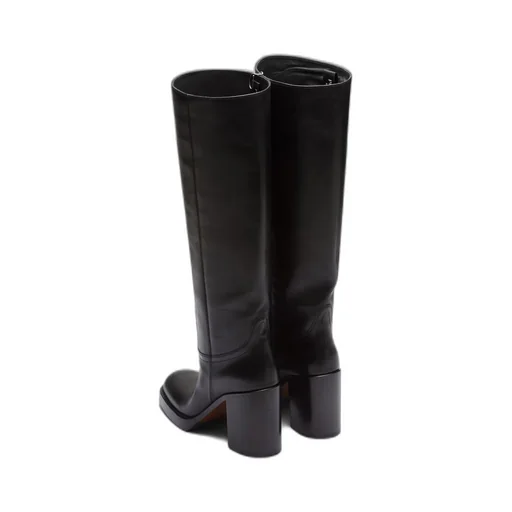 Leather boots