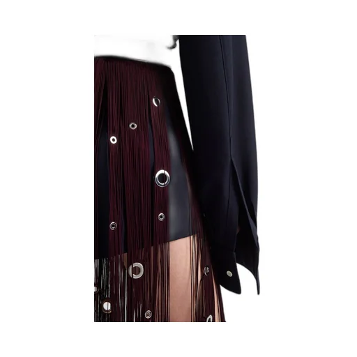 Single-breasted pinstripe wool jacket