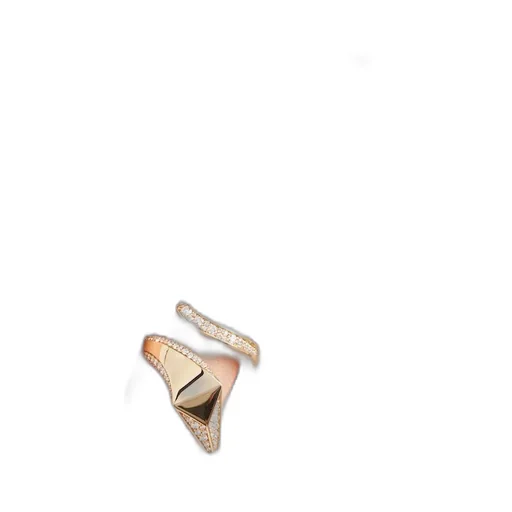 Eternal Gold snake ring in yellow gold and diamonds