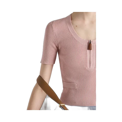 Ribbed cotton sweater
