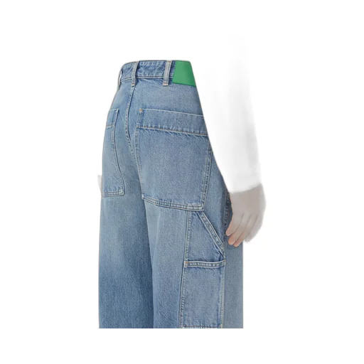 Vintage Indigo Cargo Denim