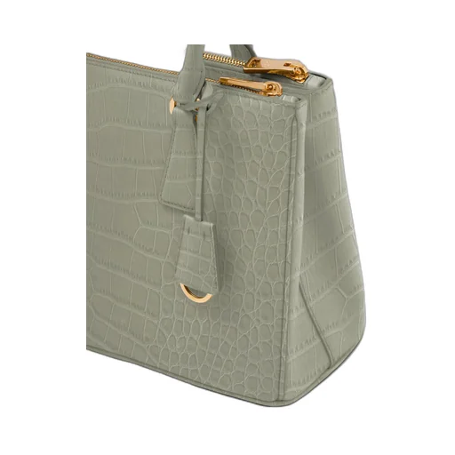 Medium Prada Galleria crocodile leather bag