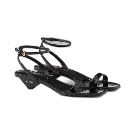 Patent leather sandals