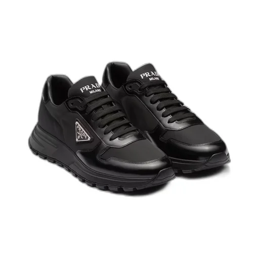 Prada Re-Nylon and brushed leather sneakers
