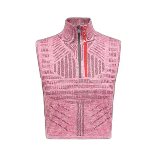 Tec Rec piqué Re-Nylon sleeveless top