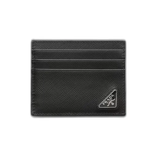 Saffiano leather card holder