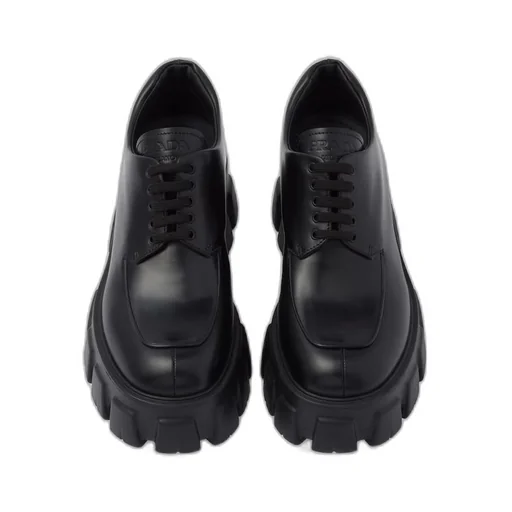 Monolith brushed leather lace-up shoes