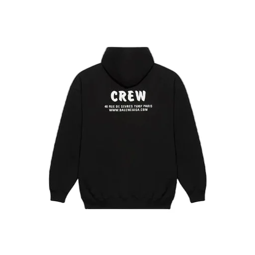 Crew Print Hoodie