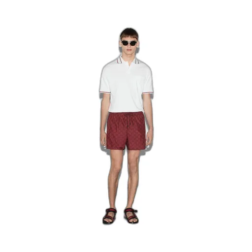 GG print nylon swim short