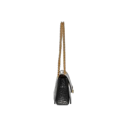 Crush Small Chain Bag Crocodile Embossed 