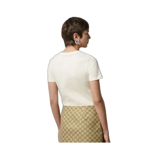 Cotton jersey T-shirt with Interlocking G